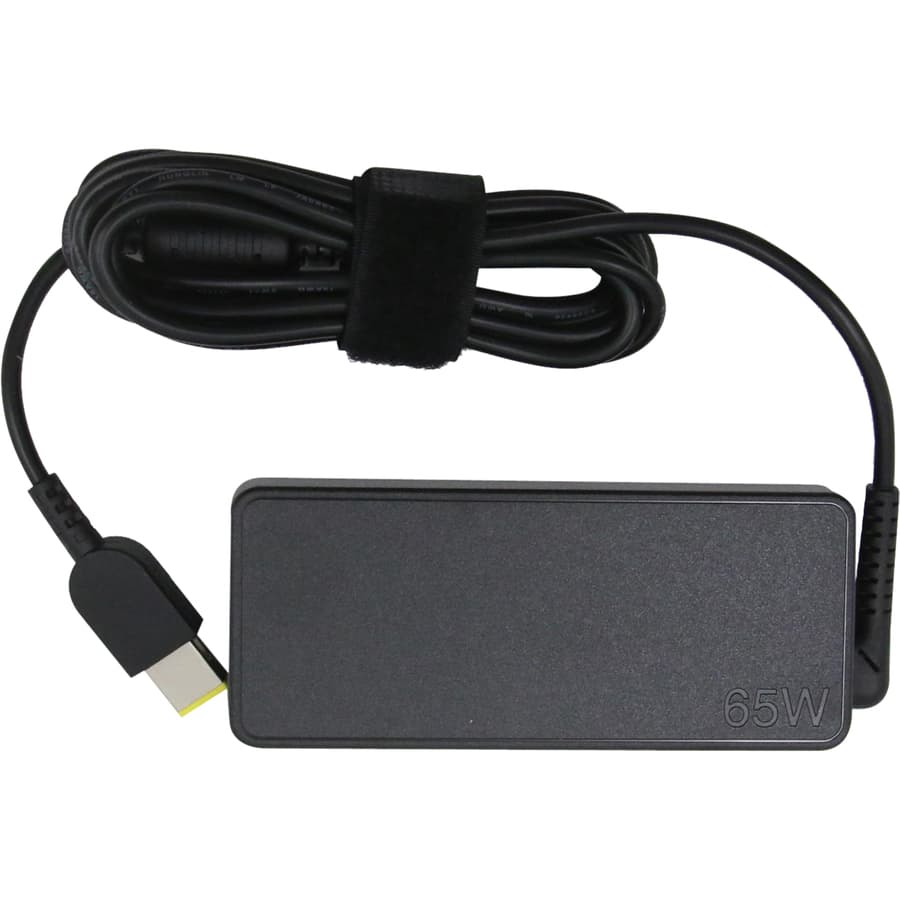 Lenovo Tiny 65W AC adapter with Slim Tip connector for compatible business laptops and compact systems