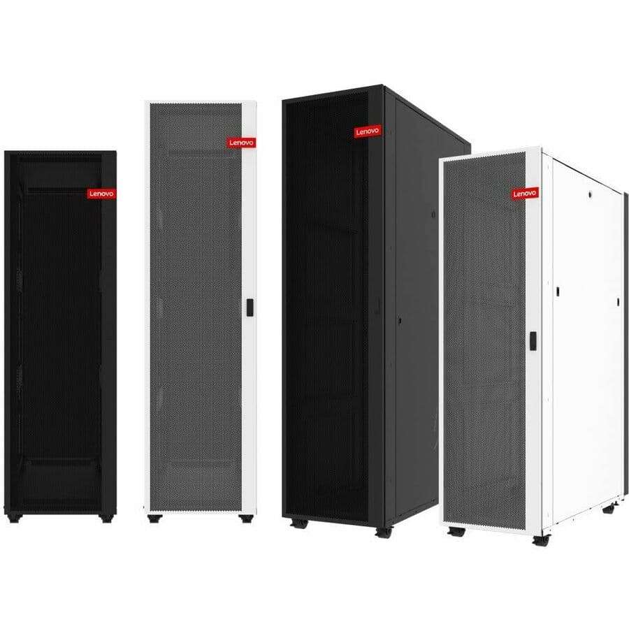Lenovo ThinkSystem 48U Onyx heavy duty rack cabinet with cable management, 47.2 in depth, and 3,999 lb capacity