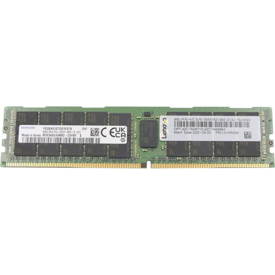 Lenovo 64GB DDR4-2933 ECC registered RDIMM server memory module