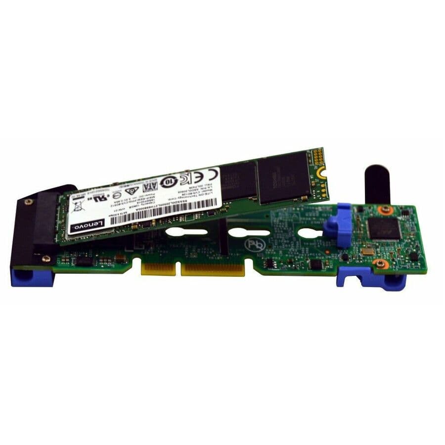Lenovo M.2 SATA NVMe 2-bay adapter for internal storage expansion