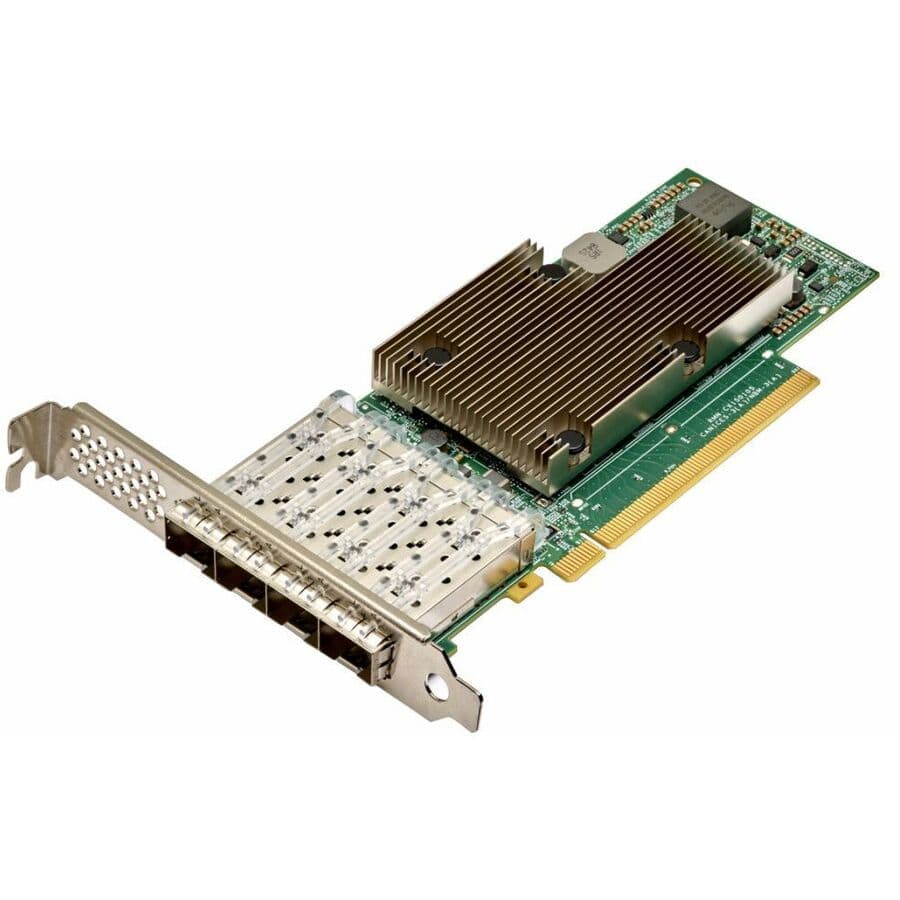 Lenovo BCM 57504 25GbE 4-port PCIe fiber adapter for enterprise server networking
