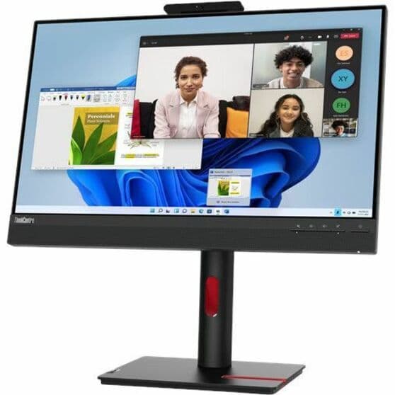 Lenovo TIO 24 G5 24-inch FHD IPS monitor with Tiny slot, webcam, speakers, and LTPS stand