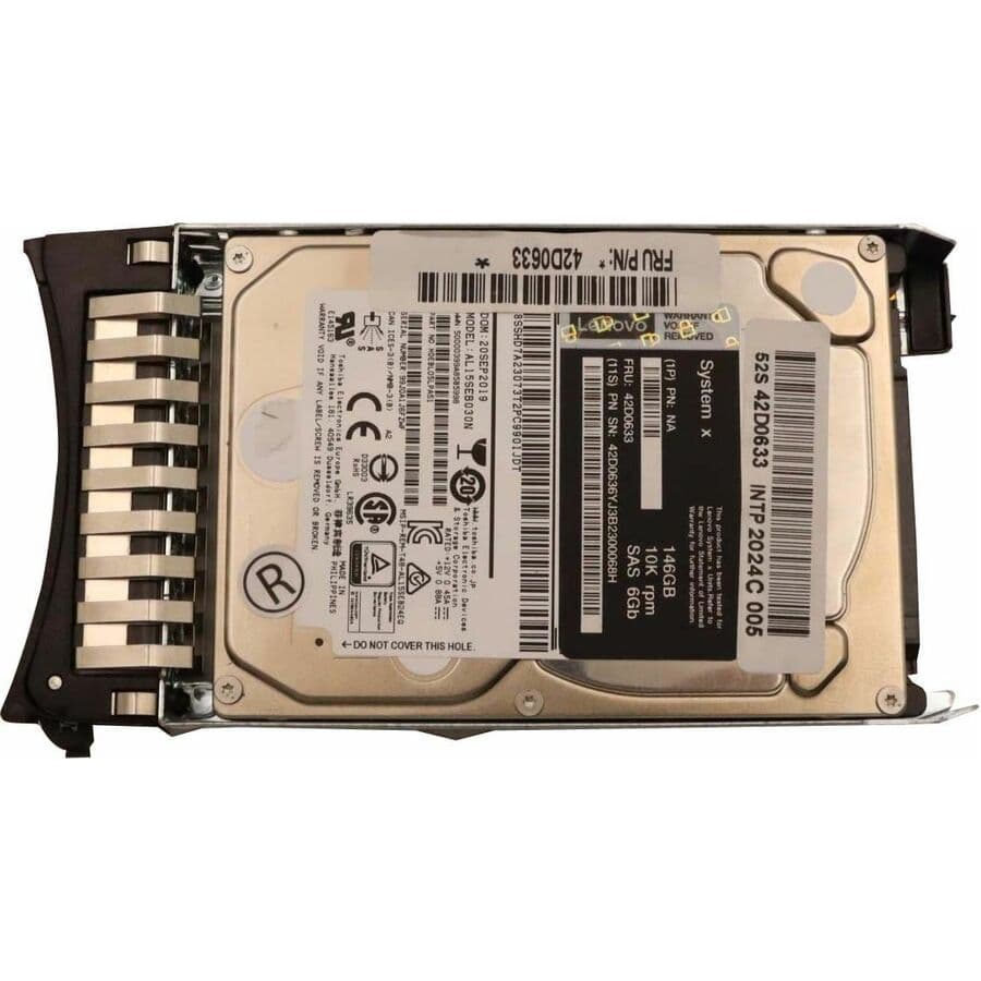 LENOVO DCG SOURCING LENOVO 146GB 2.5 SAS 6G 10K HARD DRIVE 42D0632 view 6