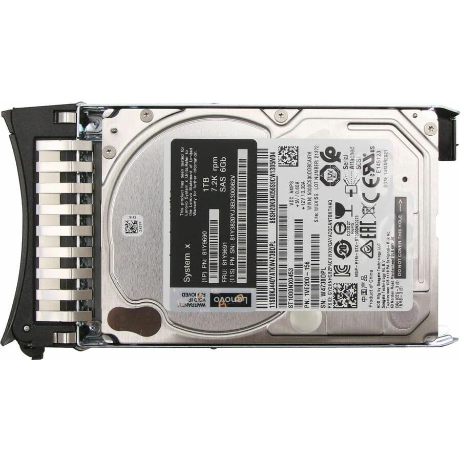 LENOVO DCG SOURCING LENOVO 1TB 7200RPM 2.5IN SAS-6G HD W/TRAY view 6