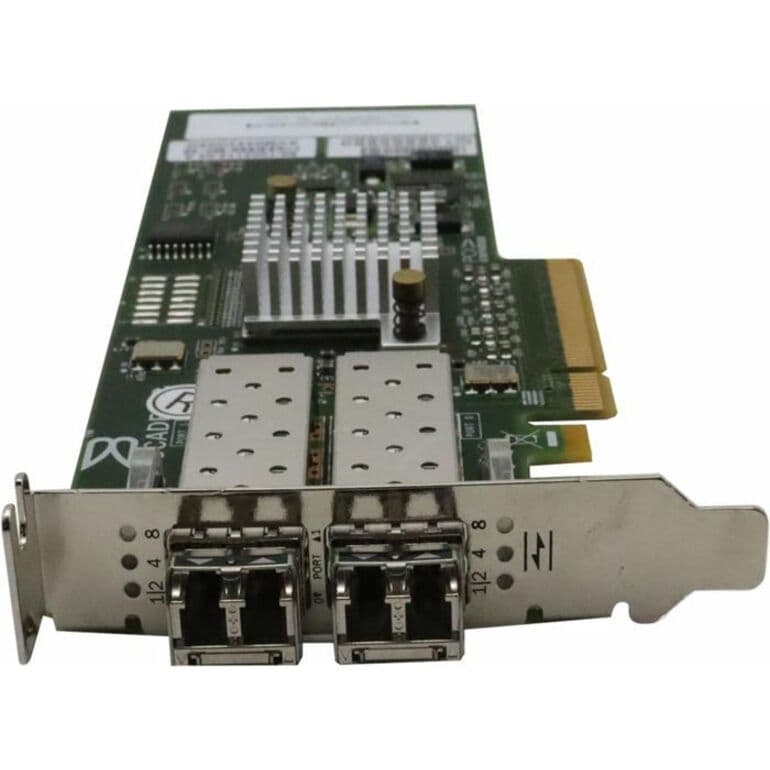 Lenovo DCG sourced IBM Brocade 8Gb dual-port Fibre Channel HBA controller for SAN connectivity