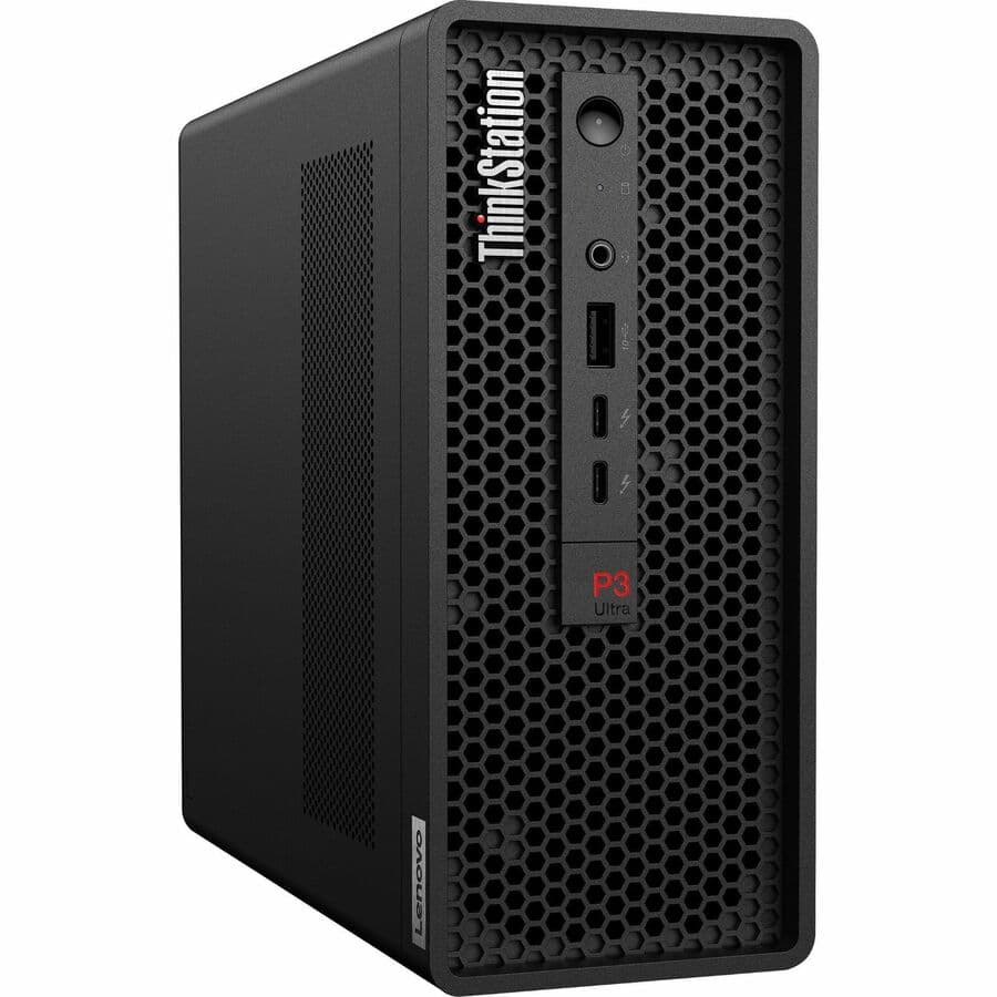 Lenovo ThinkStation P3 Ultra workstation with Intel Core i7-14700K, 16 GB RAM, and 512 GB SSD