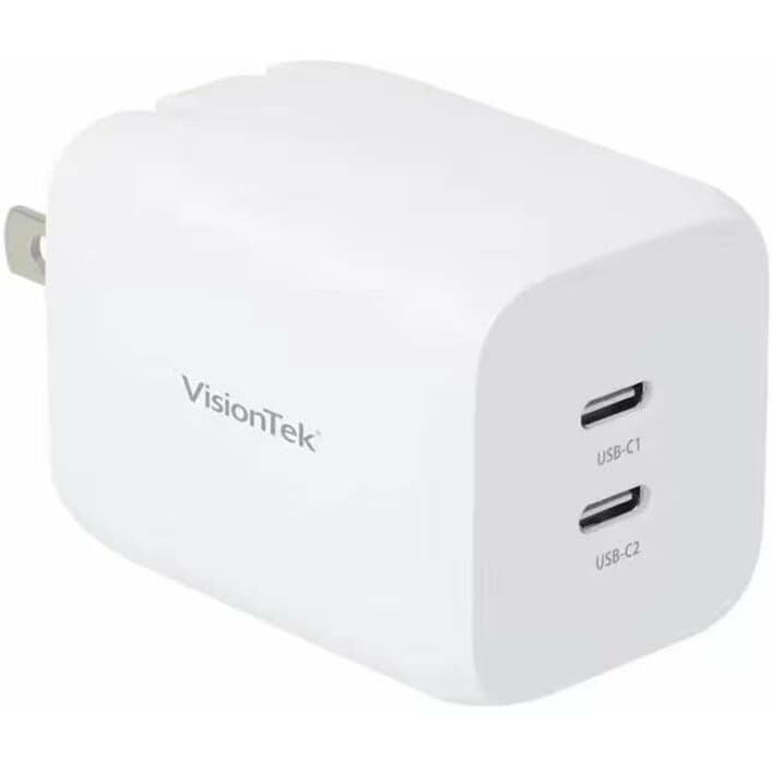 Lenovo 65W USB-C dual port power adapter for laptop charging