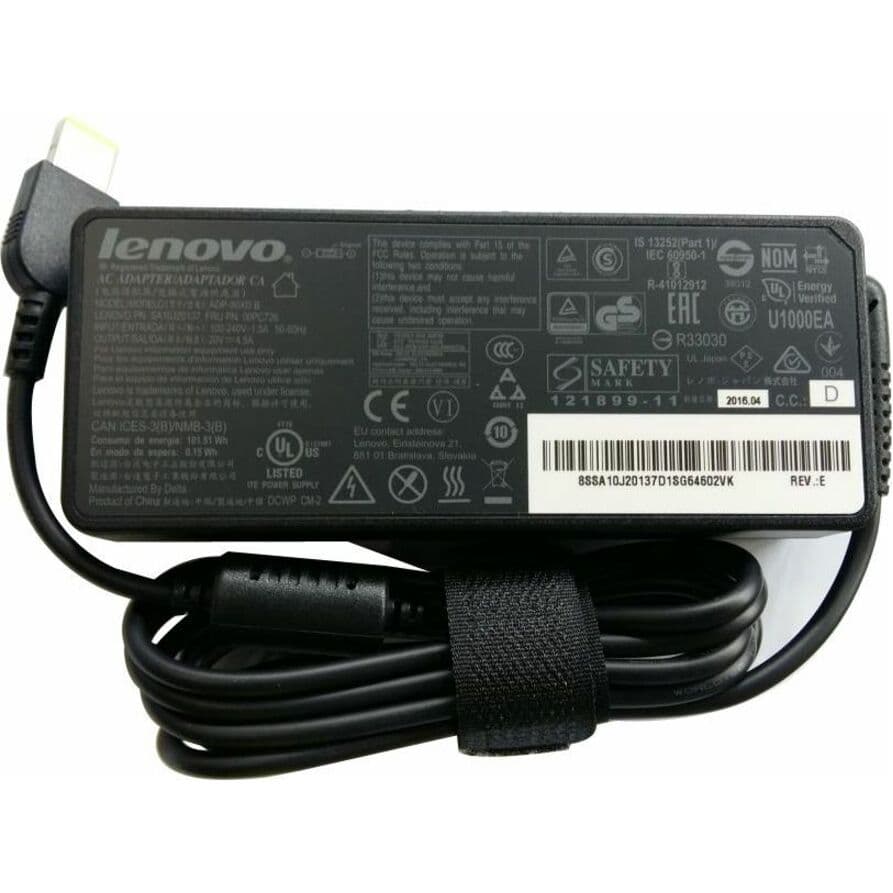 Lenovo ThinkCentre 90W slim tip power adapter for compatible desktop systems