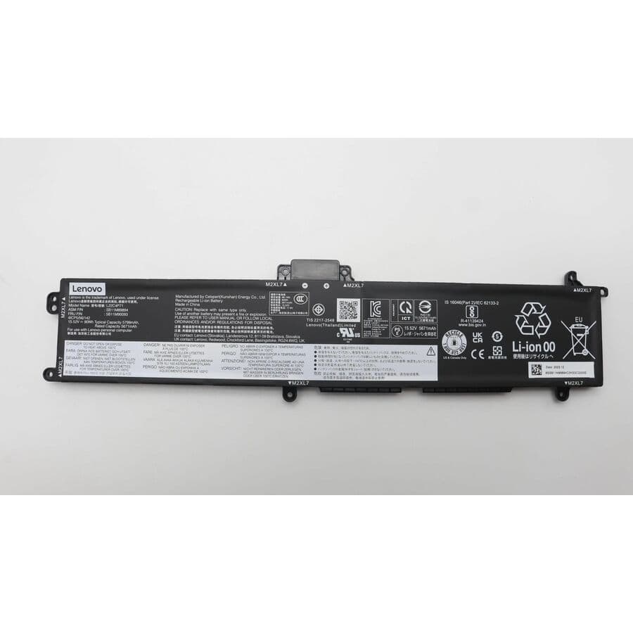 Lenovo 4-cell 90 Wh Li-ion internal replacement battery for compatible laptop systems