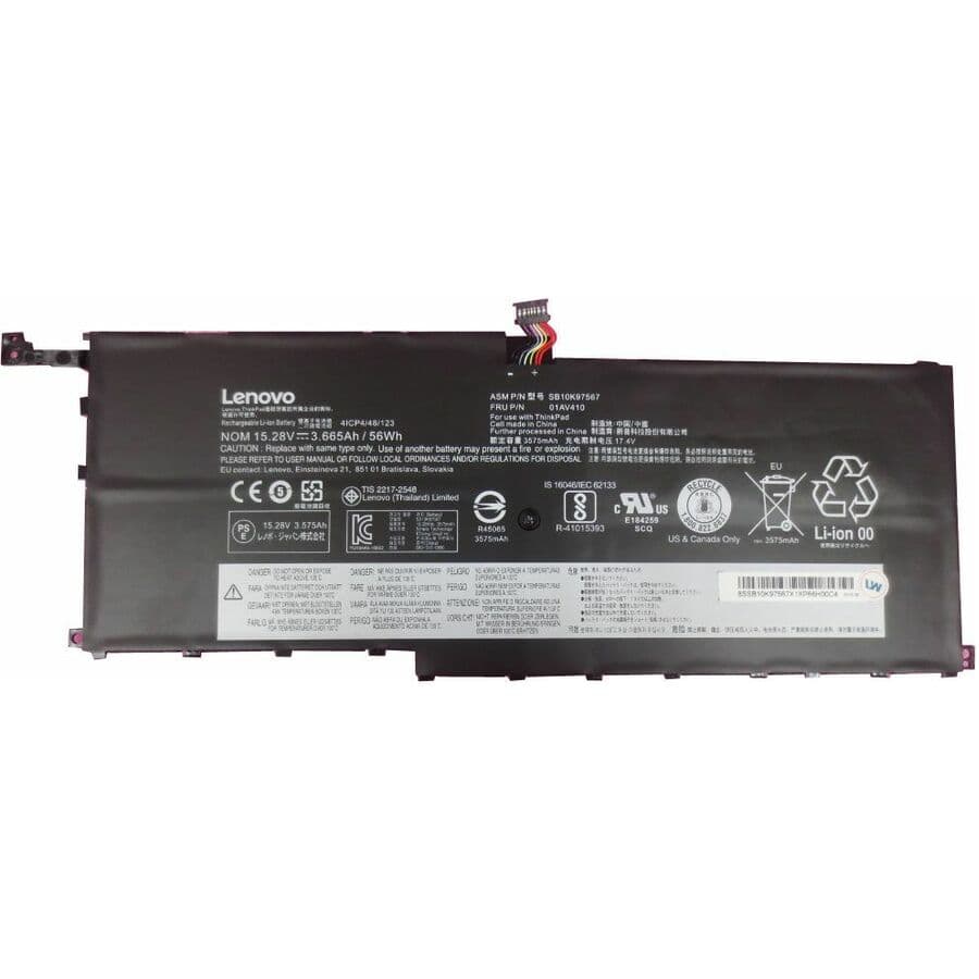 Lenovo ThinkPad X1 Yoga replacement battery 01AV410 56 Wh 15.2 V