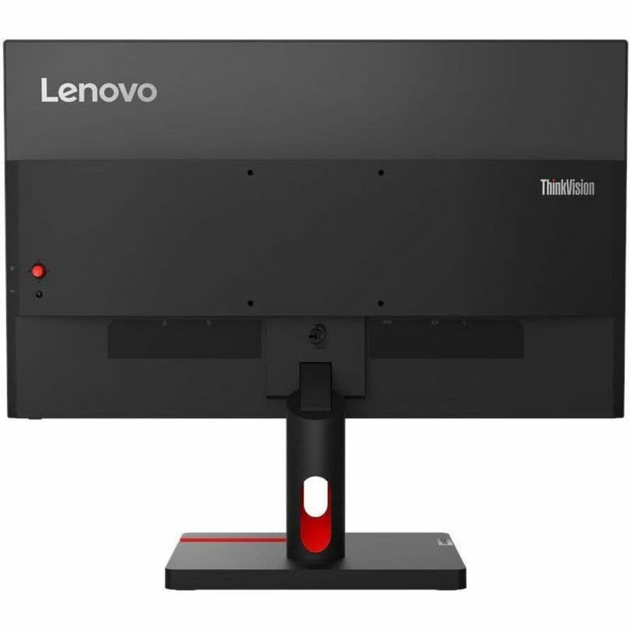 Lenovo corporate monitor with slim design and storm grey finish for office workspaces
