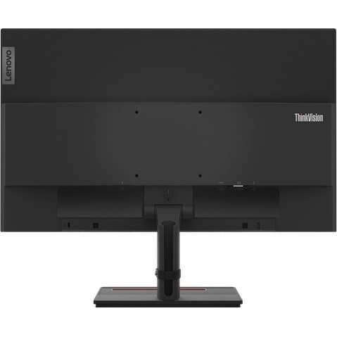 Lenovo ThinkVision S24e-20 23.8-inch LED monitor in Raven Black with slim business design