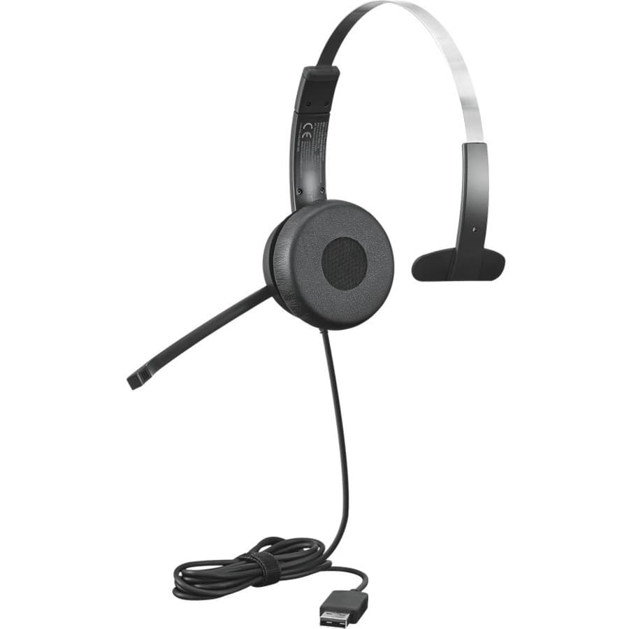 Lenovo 100 Mono USB HS Black wired mono headset with USB connection