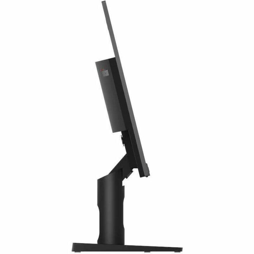 Lenovo corporate monitor with slim design and storm grey finish for office workspaces