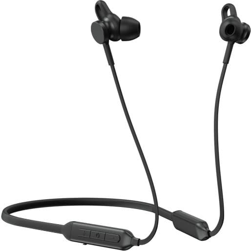 Lenovo 500 BT black in-ear wireless headphones with binaural earbuds and in-line microphone