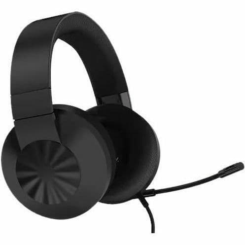 Lenovo H210 wired gaming headset with over-ear design and boom microphone