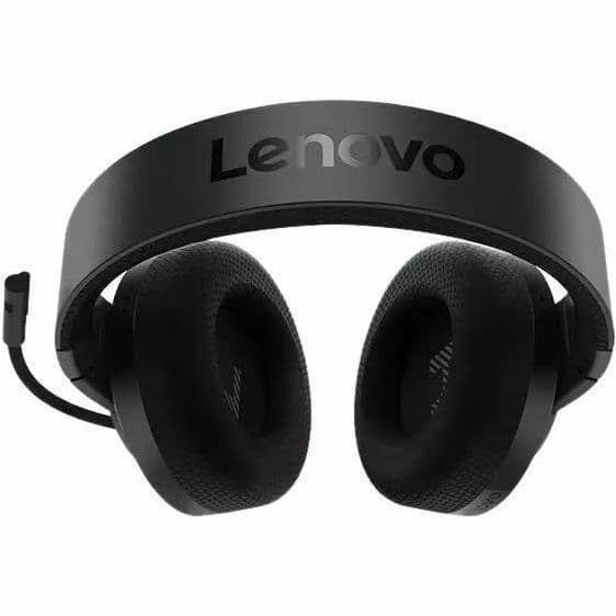 Lenovo H210 wired gaming headset with over-ear design and boom microphone