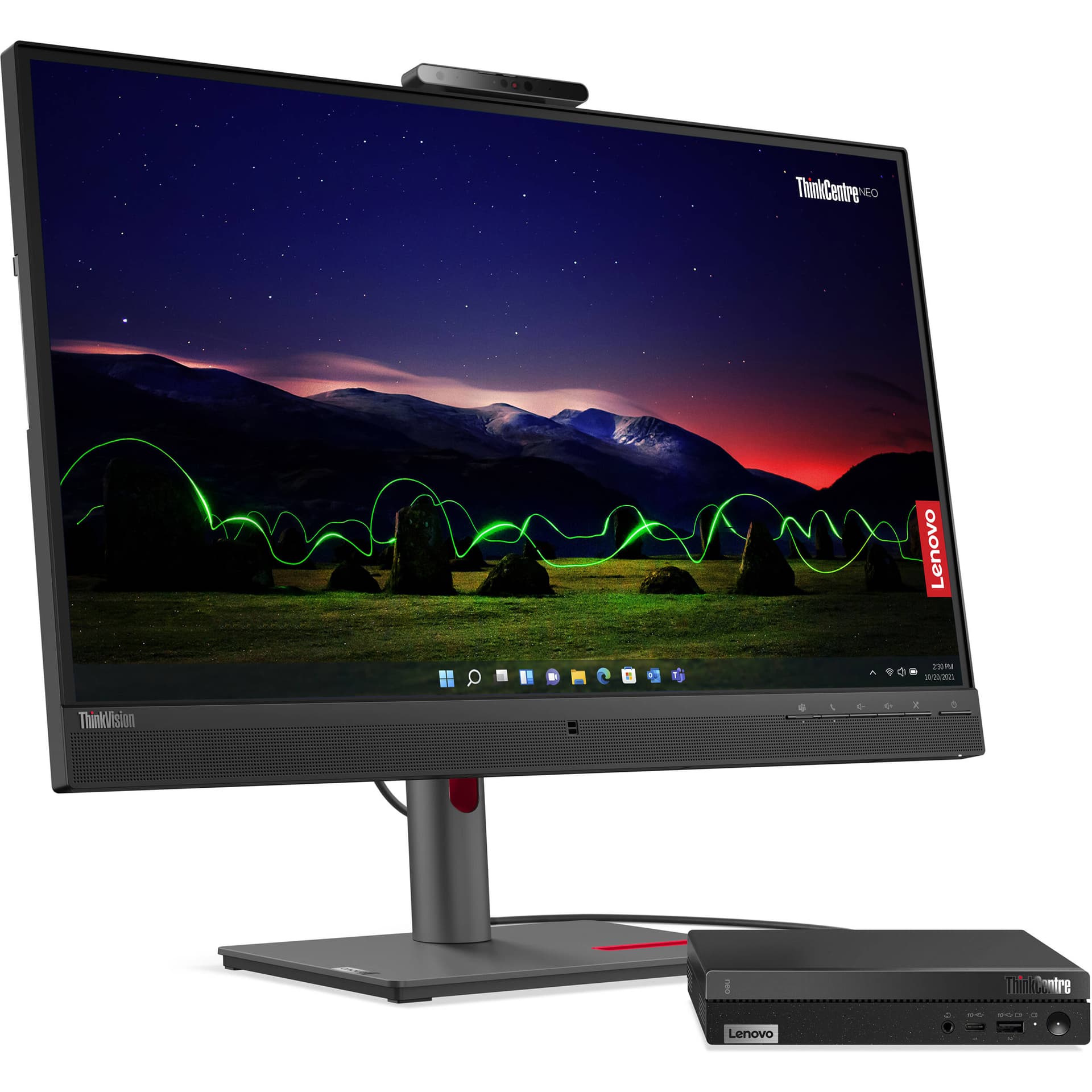 Lenovo ThinkCentre neo 50q Gen 4 compact business desktop with Intel Core i5, 32 GB RAM, and 1 TB SSD