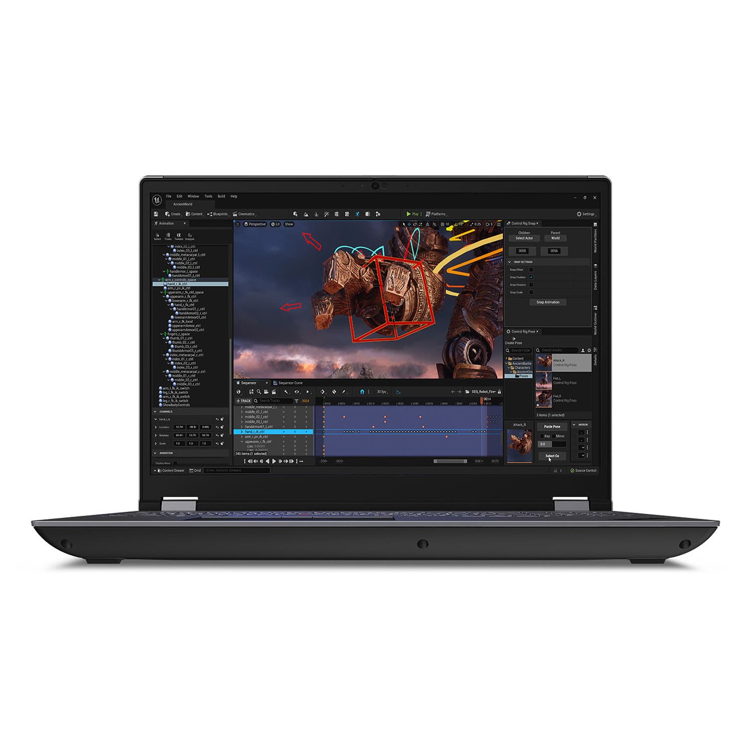 Lenovo ThinkPad P16 Gen 2 mobile workstation with Intel Core i7, 16 GB RAM, and 512 GB SSD