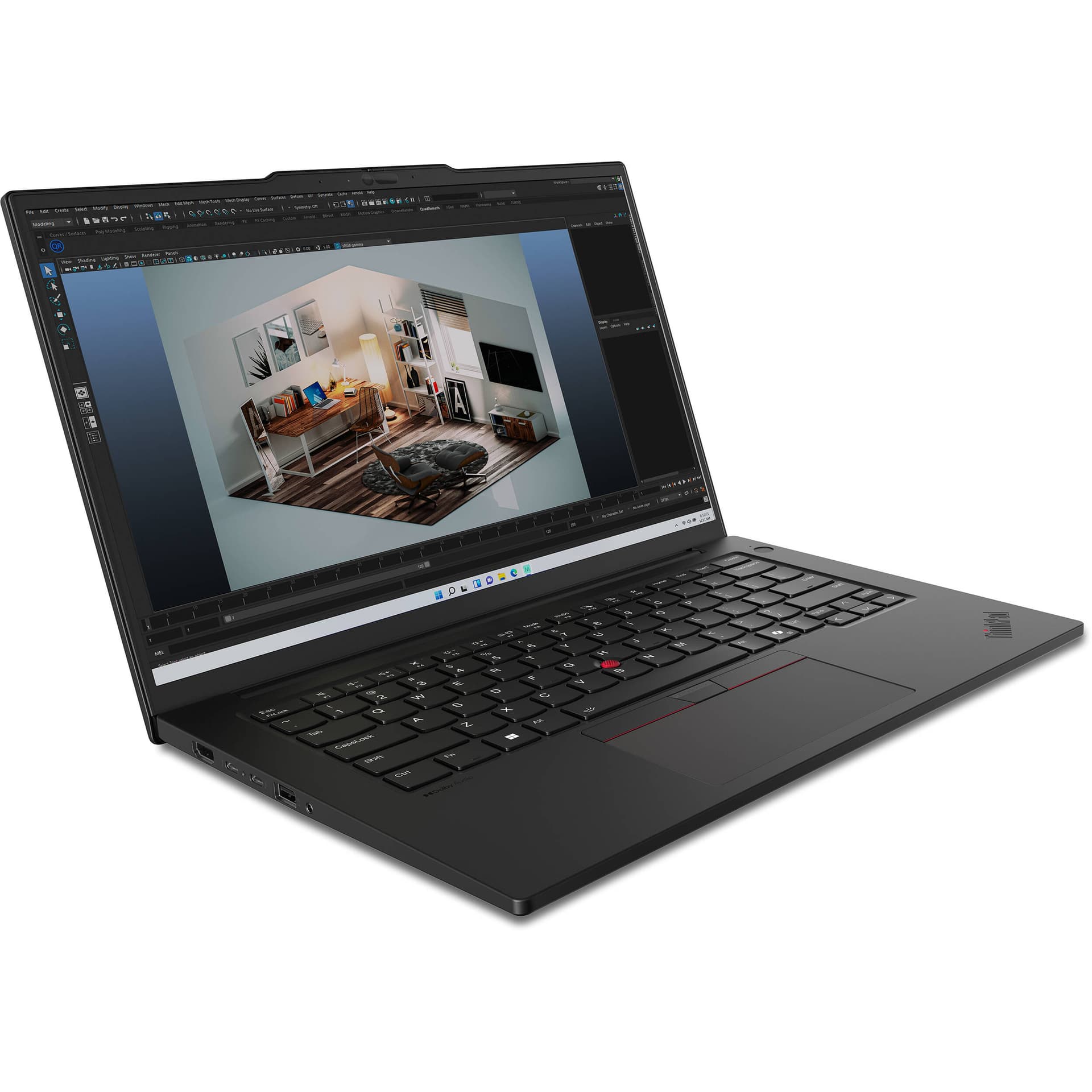Lenovo ThinkPad P14s G5 mobile workstation with 14.5-inch display, Intel Core Ultra 7, and Intel Arc graphics