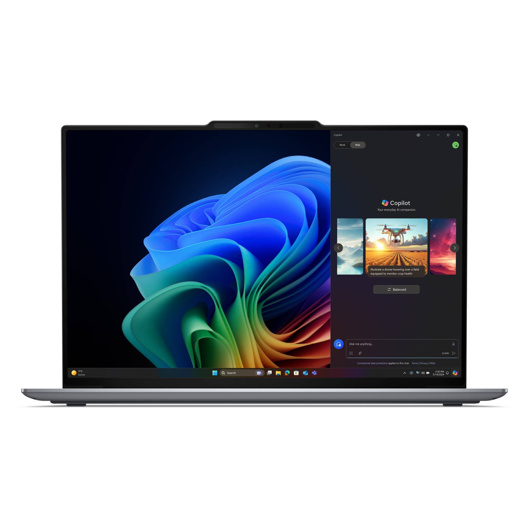 Lenovo ThinkPad X915 G1 business laptop with 15.3-inch 2.8K touch display and black Arctic Grey finish