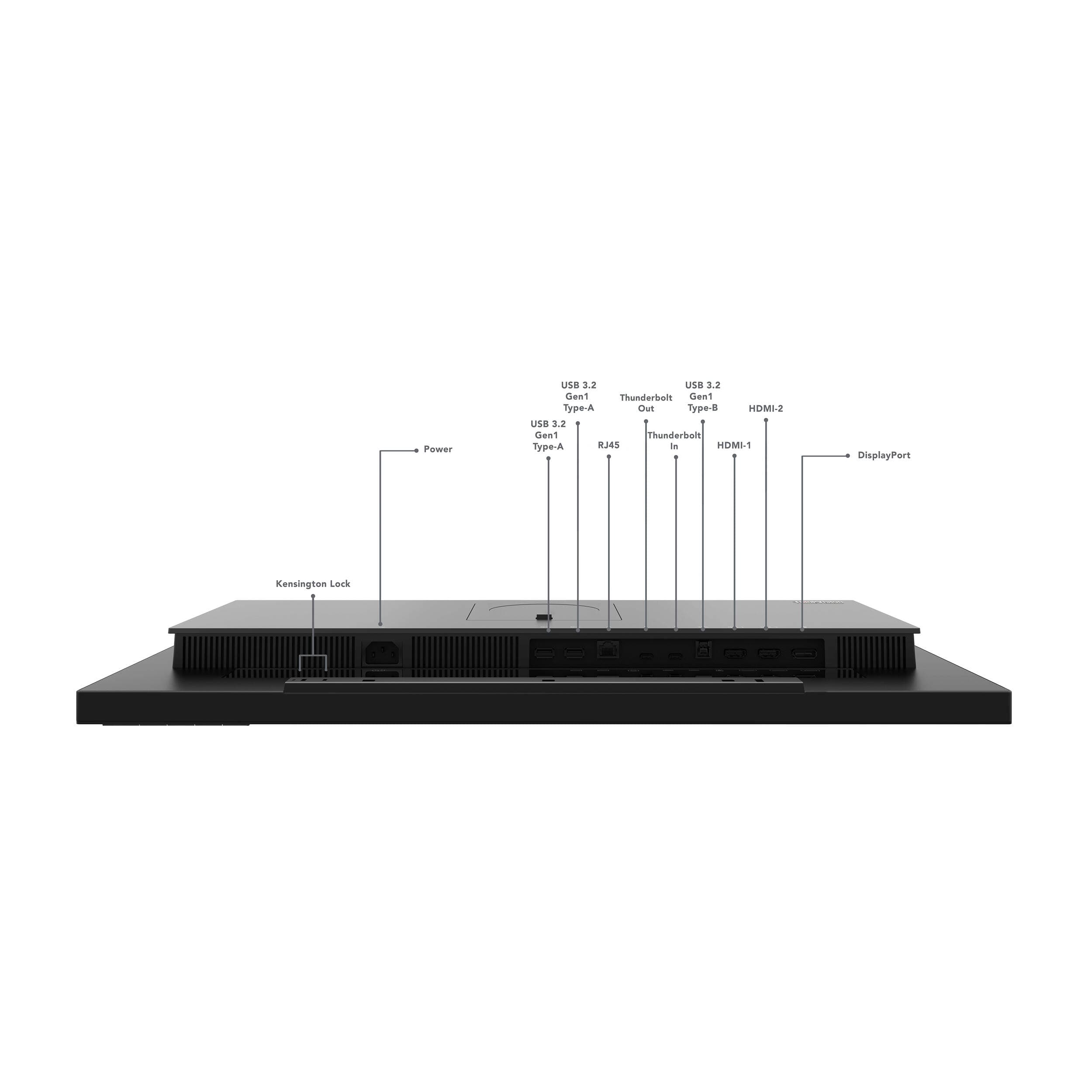 Lenovo P27u-20 27-inch 4K IPS monitor with Thunderbolt 4 and ergonomic stand