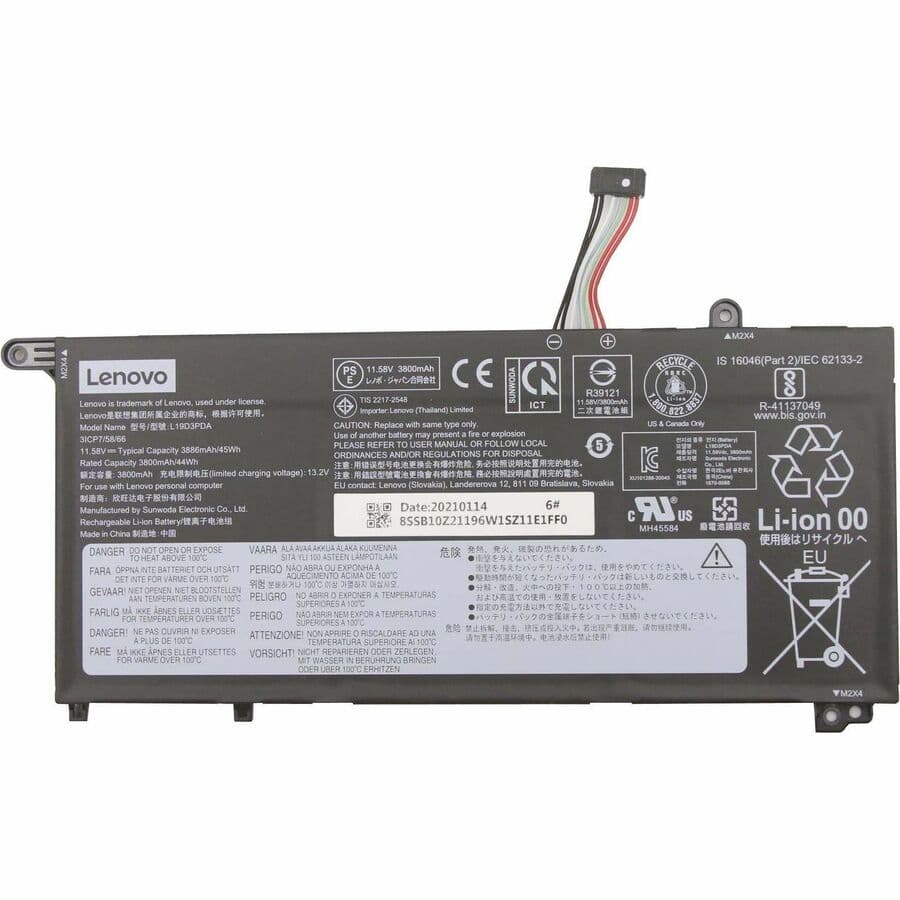Lenovo Replacement Battery 3-Cell 45 Wh 11.58 V | Laptop Power